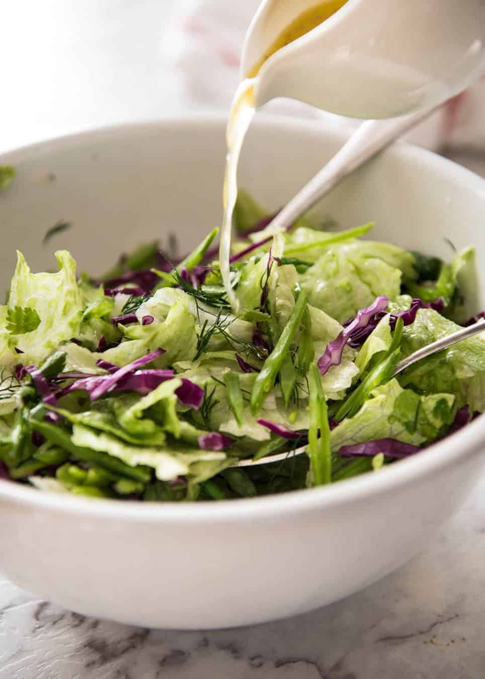 Iceberg Lettuce Salad with Dill www.recipetineats.com