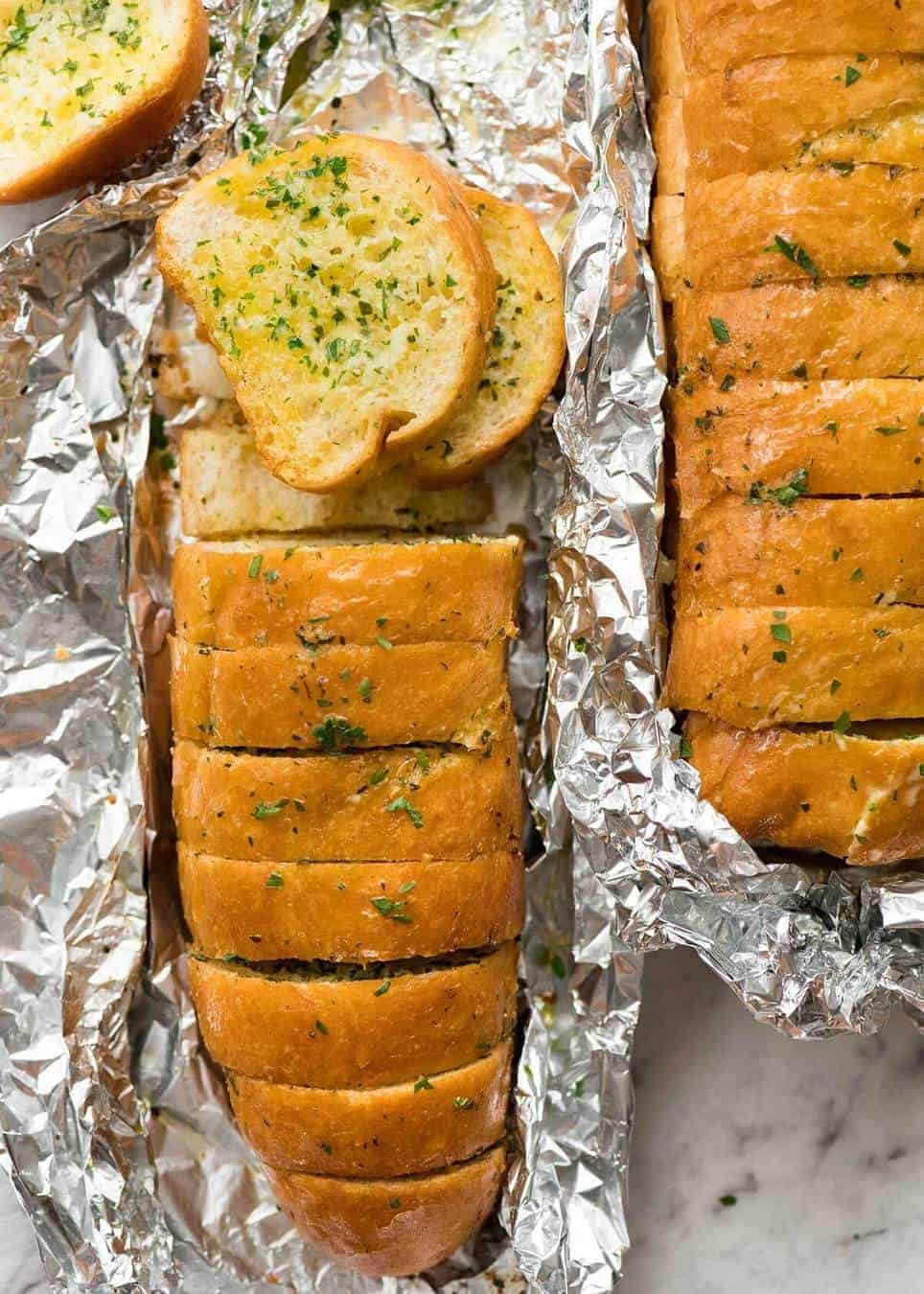 Better than Pizza Hut! For a truly religious Garlic Bread experience, skip the artisan bread and use a basic French stick. And no skimping on butter! www.recipetineats.com