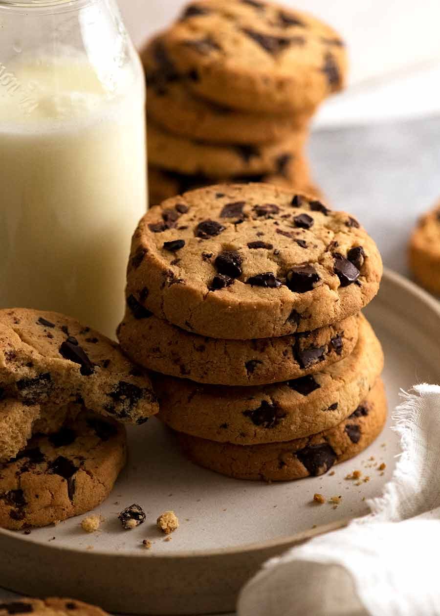 Stack of Byron Bay Chocolate Chip Cookies