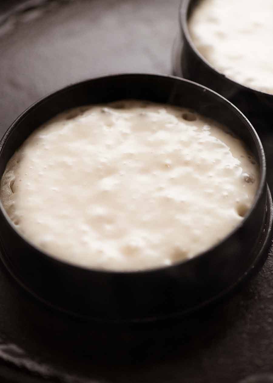 Cooking crumpets