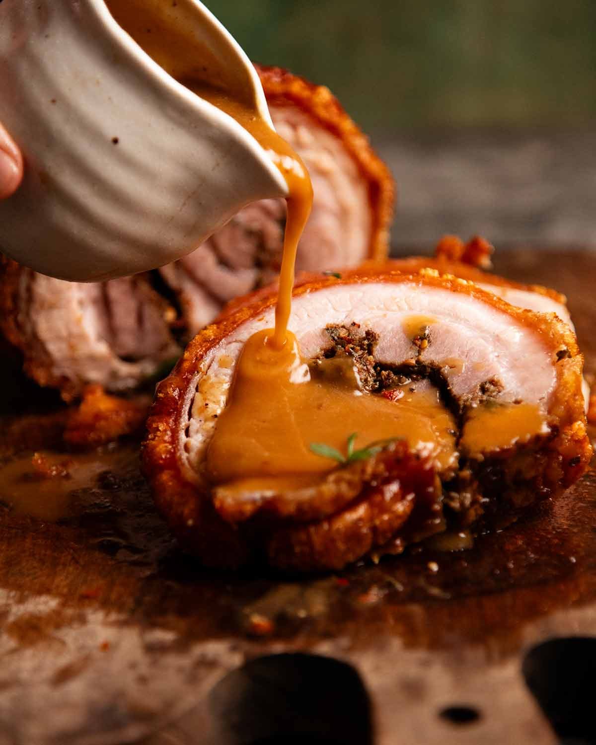 Gravy for Porchetta